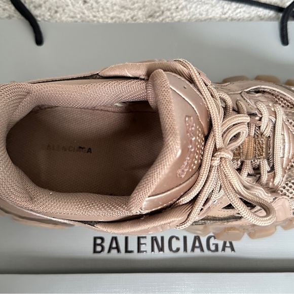 Balenciaga Track 2 Sneaker Size 8 Beautiful metallic Brown color w/ box & bags - Picture 8 of 10